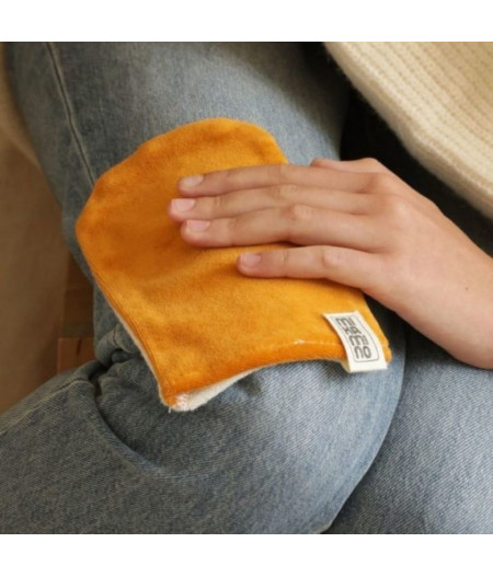 gants de toilettes - soins - made in France - réutilisable - deux faces