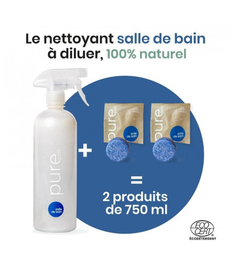 Nettoyant naturel pour la salle de bain à diluer 100% naturel et made in France