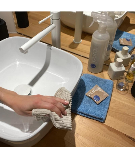 Visuel ambiance salle de bain nettoyant pure pills - Ménage zéro déchet