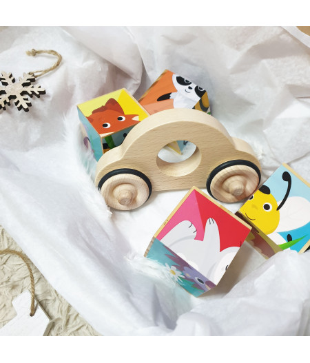 Coffret de jouets en bois pour les enfants à partir de 1 à 2 ans by ETHIQ marketplace de marques françaises