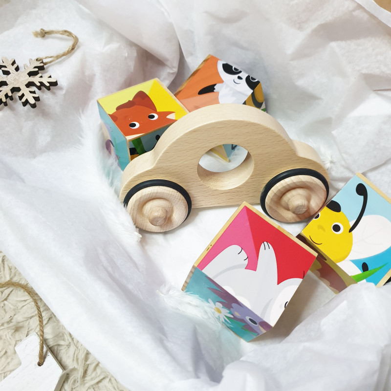 Coffret de jouets en bois pour les enfants à partir de 1 à 2 ans by ETHIQ marketplace de marques françaises