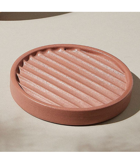 Porte savon terracotta - Accessoire salle de bain design La Crème Libre
