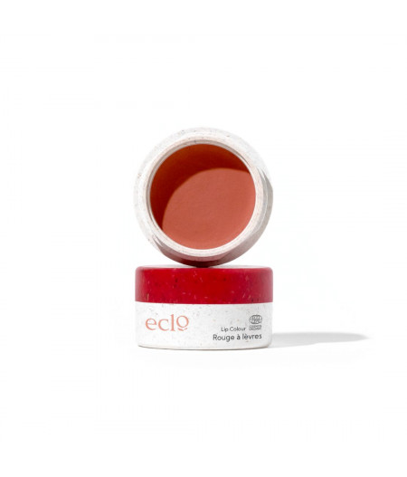 Rouge à lèvres en pot couleur Brique - Maquillage naturel Eclo