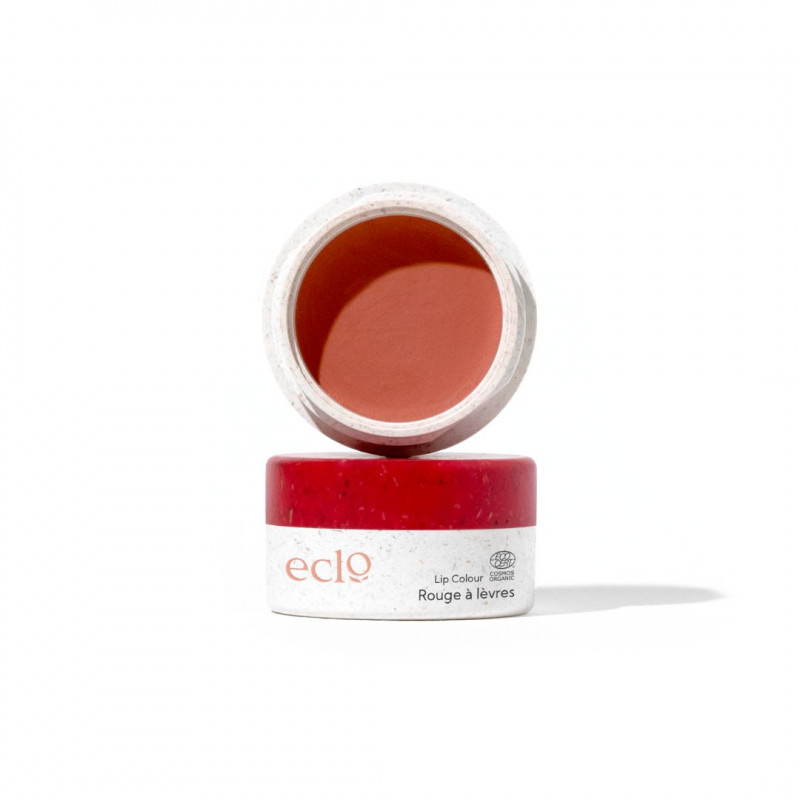 Rouge à lèvres en pot couleur Brique - Maquillage naturel Eclo