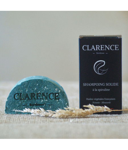Shampoing solide à la spiruline - Clarence Bordeaux