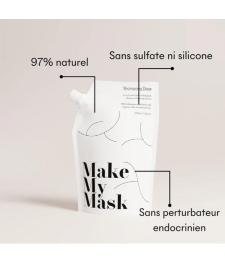 Eco-Recharge Shampoing Doux - MakeMyMask - Made In France