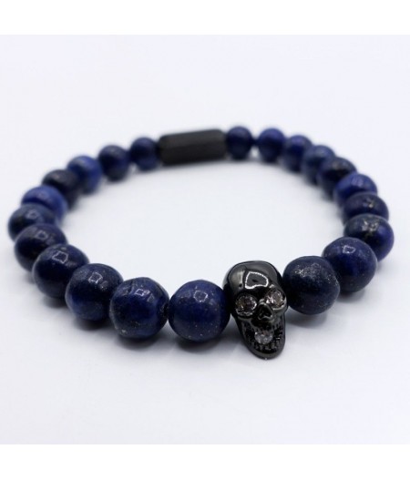 Bracelet bleu en lapis lazuli