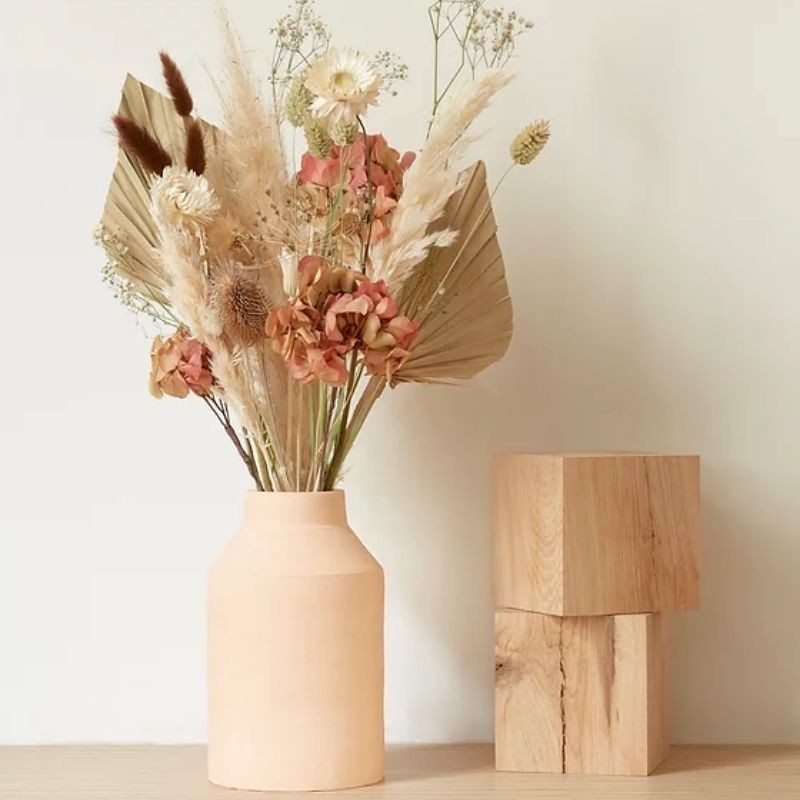 Vase "peau de lait" rosé - Claycraft