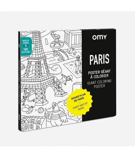 Paris Poster à colorier - OMY