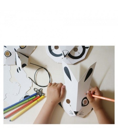 Kit créatif masques à colorier dès l'âge de 6 ans