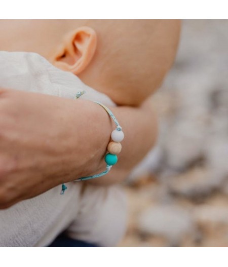 Bracelet de perles d'allaitement "Bora bora fabriqué en France - Mawen Materne