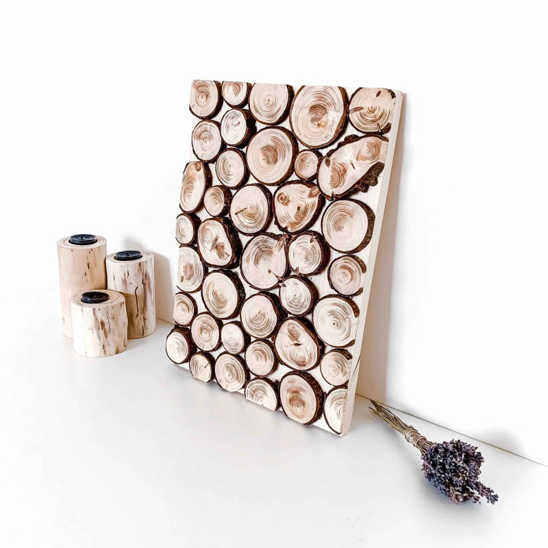 Tableau en bois massif Rondins de Bois Le Bosquet - made in france - Les petites branches