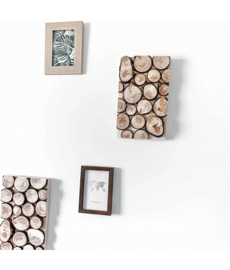 Tableau en bois massif Rondins de Bois Le Bosquet - petit format-  Les petites branches made in france
