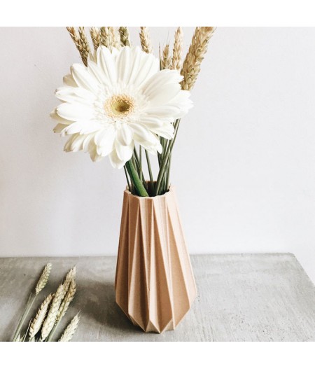 Vase pour fleurs séchées Origami - Écoresponsable et made in france - cadeau fête des mères