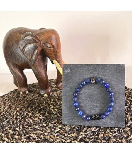 Bracelet bleu en lapis lazuli